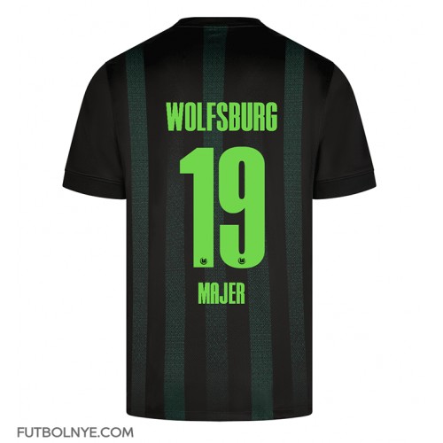 Camiseta Wolfsburg Lovro Majer #19 Visitante Equipación 2024-25 manga corta